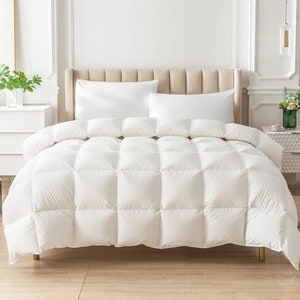 725 Loft Canadian Hutterite White Goose Down Duvet | Like Butter | | All Season Winter Summer Comforter | Twin Double Queen King XK