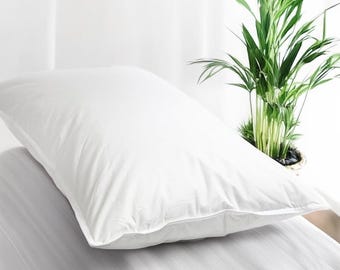 Almohada de plumón blanco europeo 650 Loft / Algodón orgánico Tencel™ / Ropa de cama ecológica