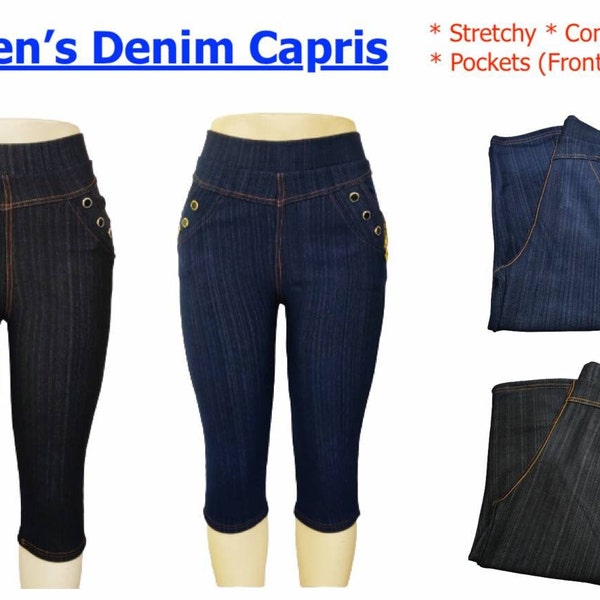 Women's Capri Denim Pants