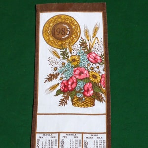 Vintage 1985 calendar - Etsy 日本