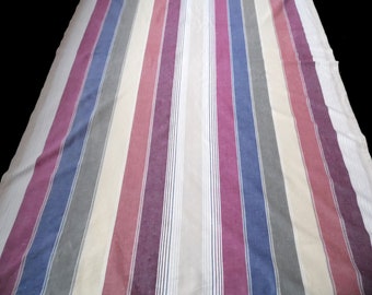 Vintage cotton tablecloth, striped tablecloth, Indian cotton tablecloth, Indiska, stripes tablecloth