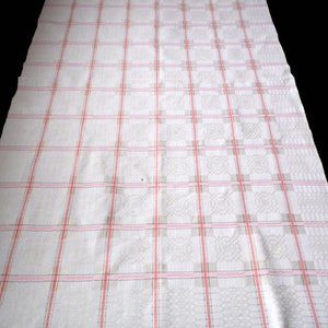 Vintage linen tablecloth, check tablecloth, Swedish vintage, Scandinavian linen, checker tablecloth
