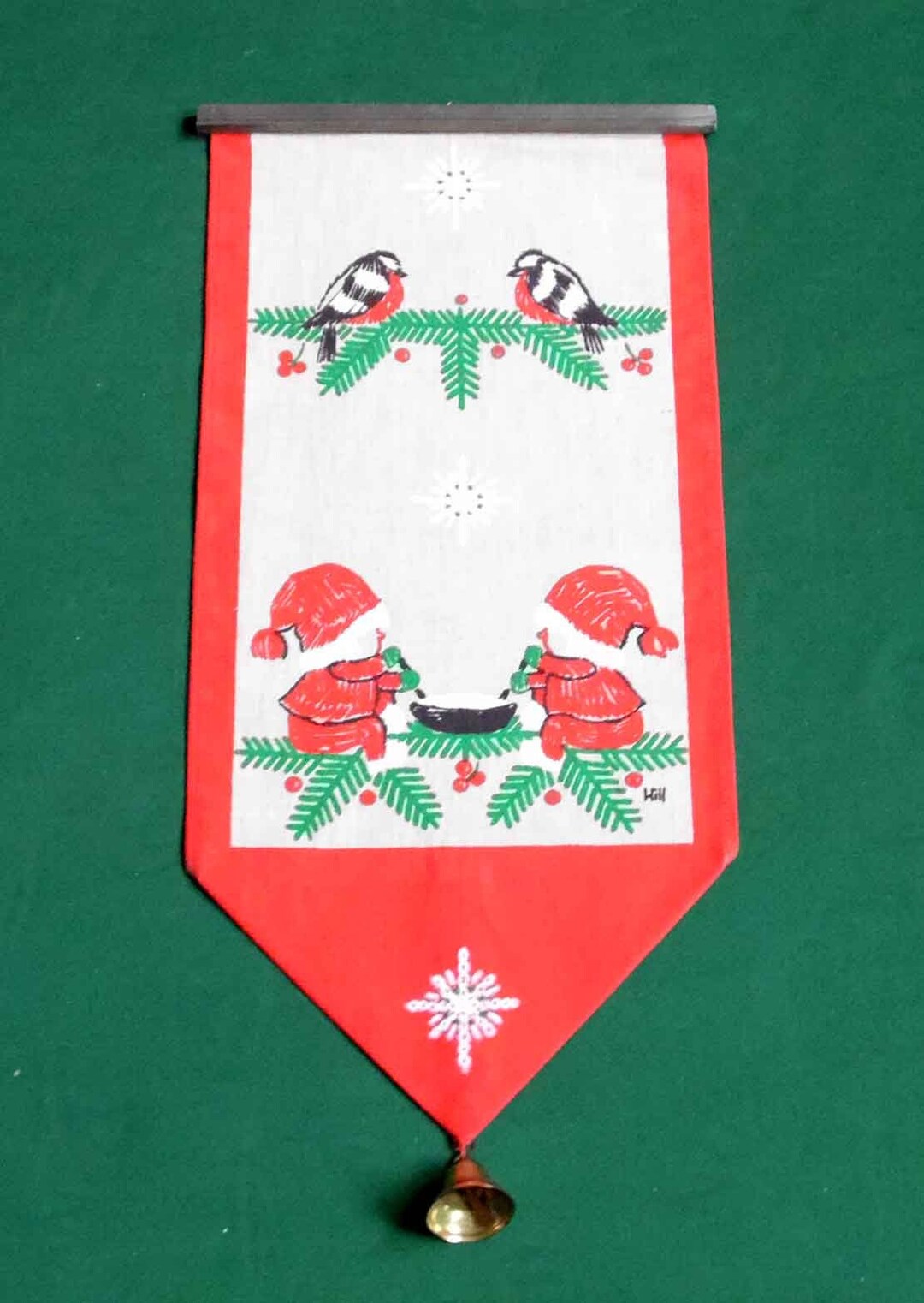 Vintage Christmas Wall Hanging by Hill Wall Decor With a Etsy