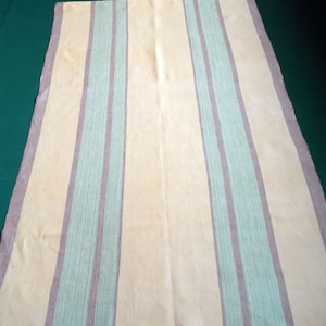 Vintage linen tablecloth, vintage table cloth, striped tablecloth, tablecloth with stripes Swedish vintage Scandinavian linen