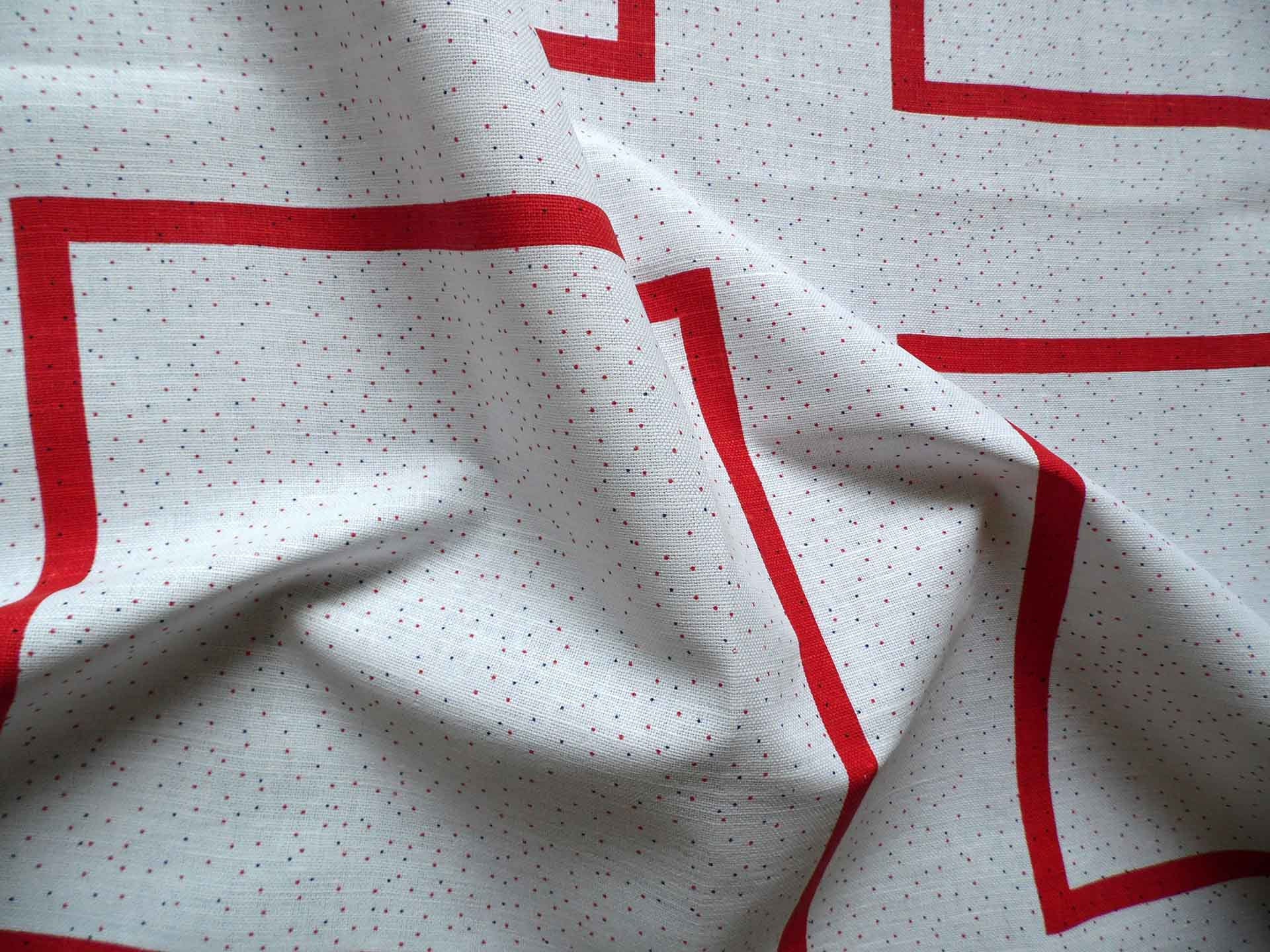 Vintage Linen Tablecloth, Print Tablecloth,swedish Vintage