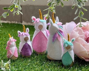 Unicorn Digital Clothes Pattern for Steiner Inspired Peg Dolls
