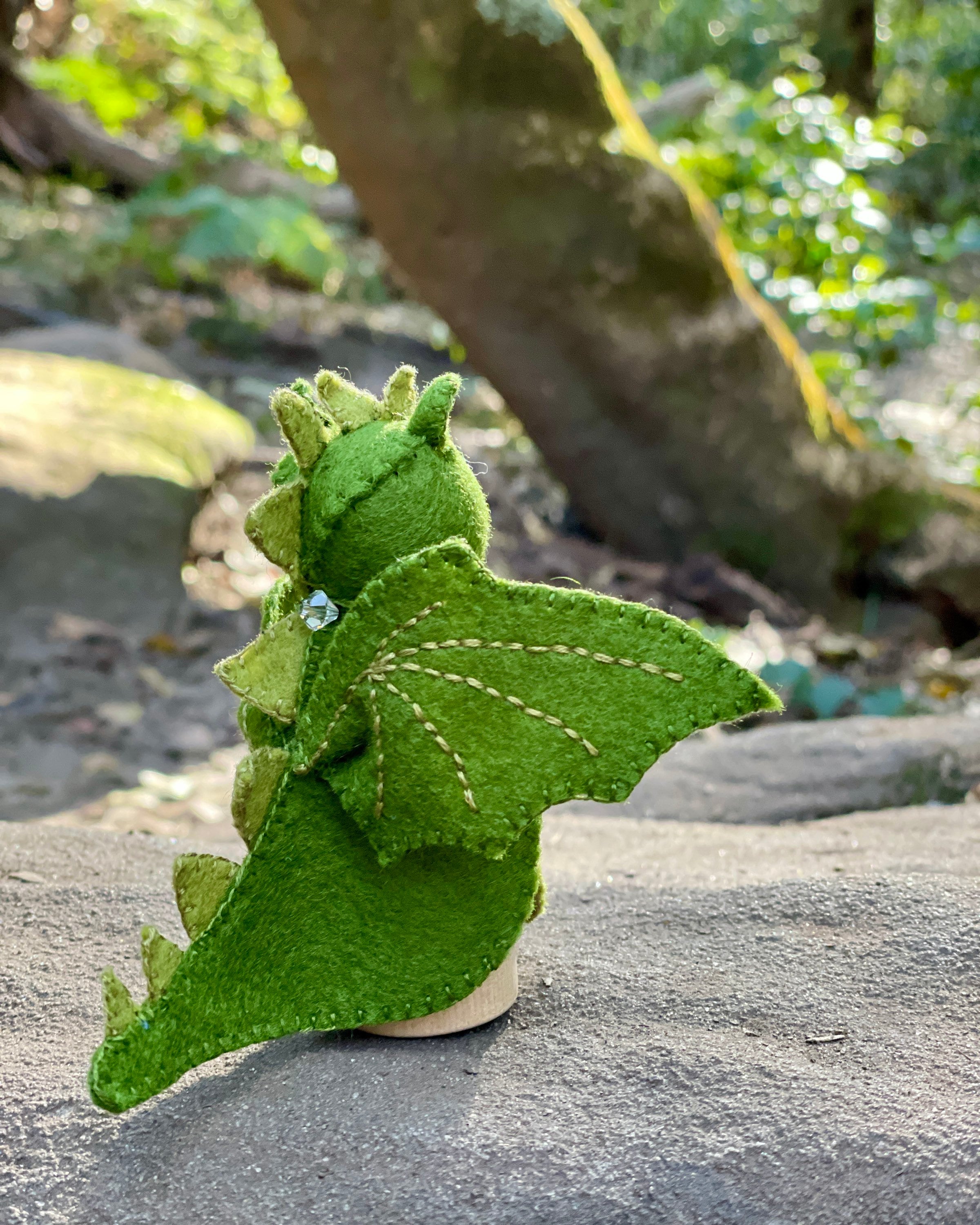 Dragon and Dinosaur Digital Clothes Pattern for Steiner Inspired Peg Dolls, Kai Dragon/Dinosaur Family