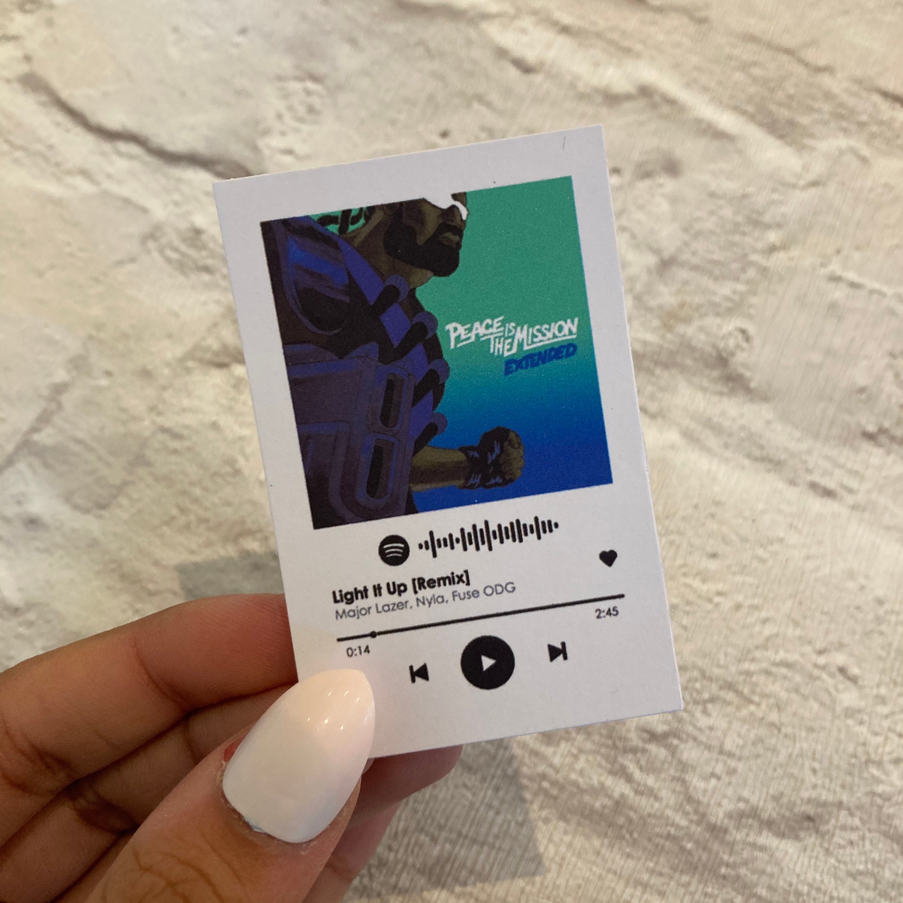 Custom Spotify Sticker Song Sticker Now Playing Plaque Etsy UK