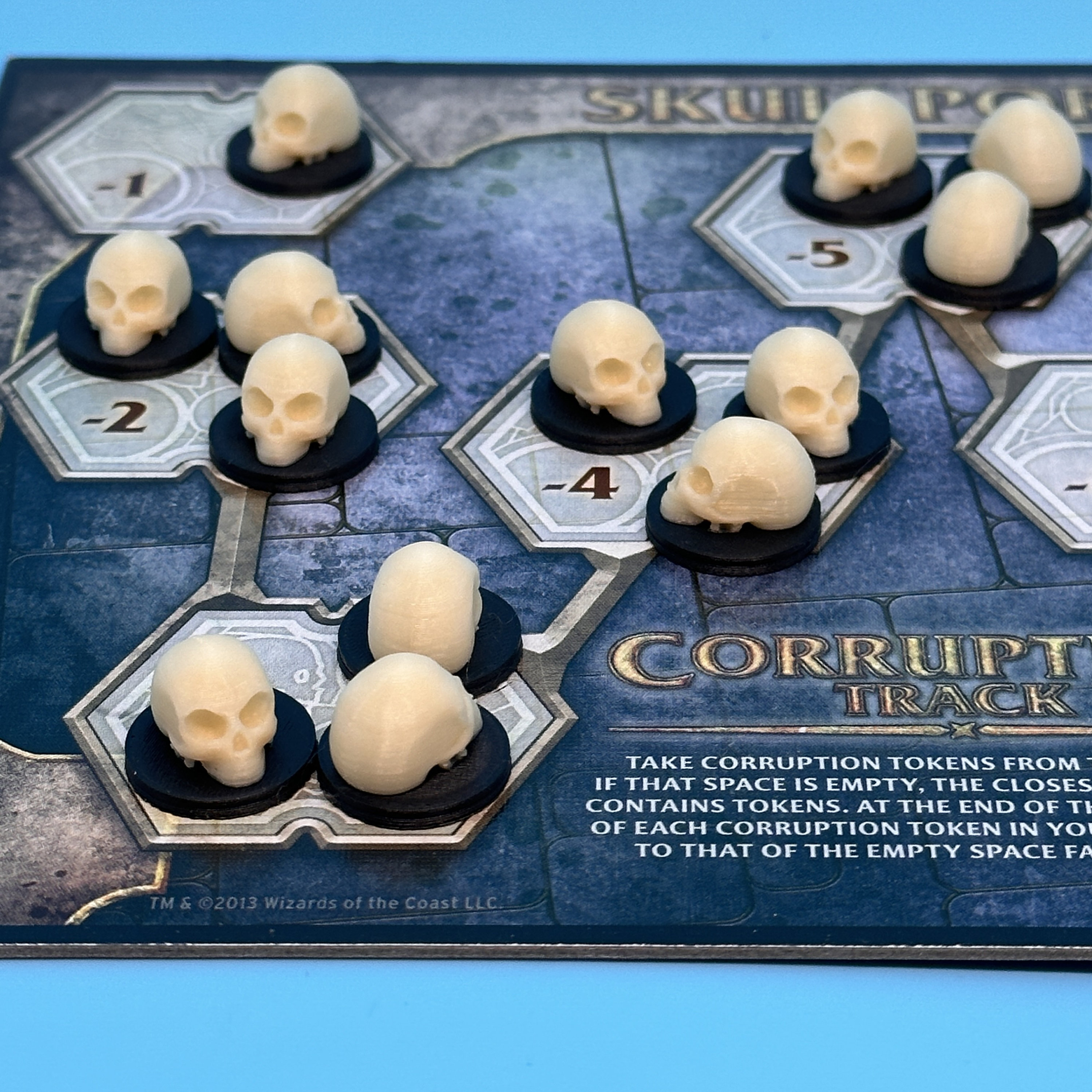 Skulls — Tokens Upgrade for Lords of Waterdeep — Scoundrels of Skullport, Spirit Island, etc