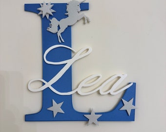 Letrero de puerta personalizado de gran tamaño para habitaciones de niños