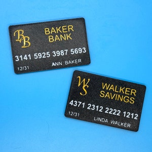 Customized "Credit Cards" for Kids — Toy or Party Gift