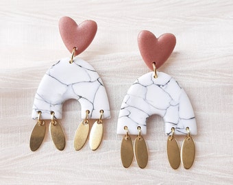 Earrings, handmade in France, model "Hin-on hua-tchaï" - Original creation by Sunisa, Franco-Thai artist