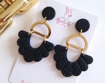 Boucles d'oreilles, modèle "Khor Si dam", fait main en France.