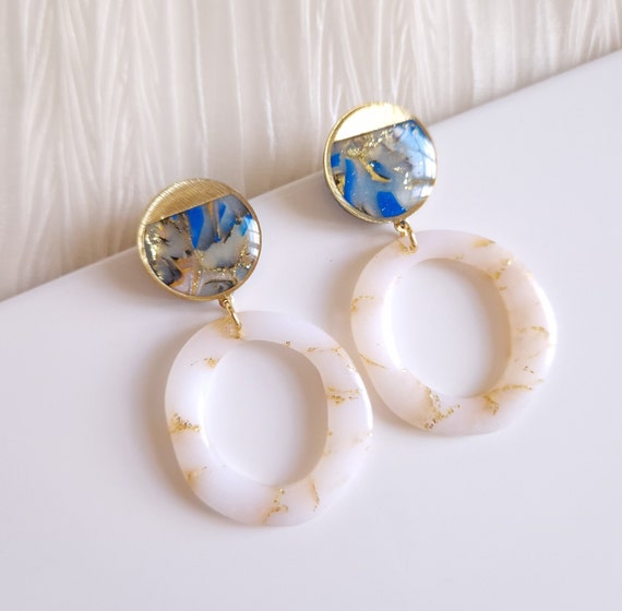 Earrings Handmade in France mo ra Si fa Model Unique and