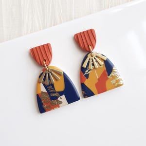 Ohrringe, handgefertigt in Frankreich, Modell „Khor Pa-karang“ – Originaldesign von Sunisa, französisch-thailändische Künstlerin