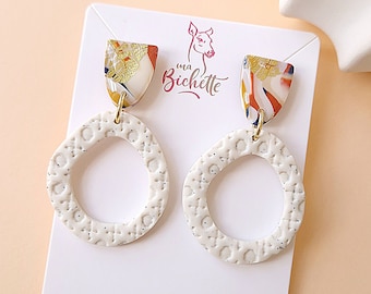 NEW Boucles d'oreilles, fait main en France, modèle "Waaï" - Création unique et originale, by Sunisa, artiste franco-thaïe