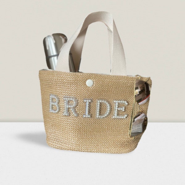 Rattan Straw wicker woven Handbag Bag Tote Beach bag bride hen bridal mrs wife personalised wedding honeymoon HOLIDAY BAG initials or name