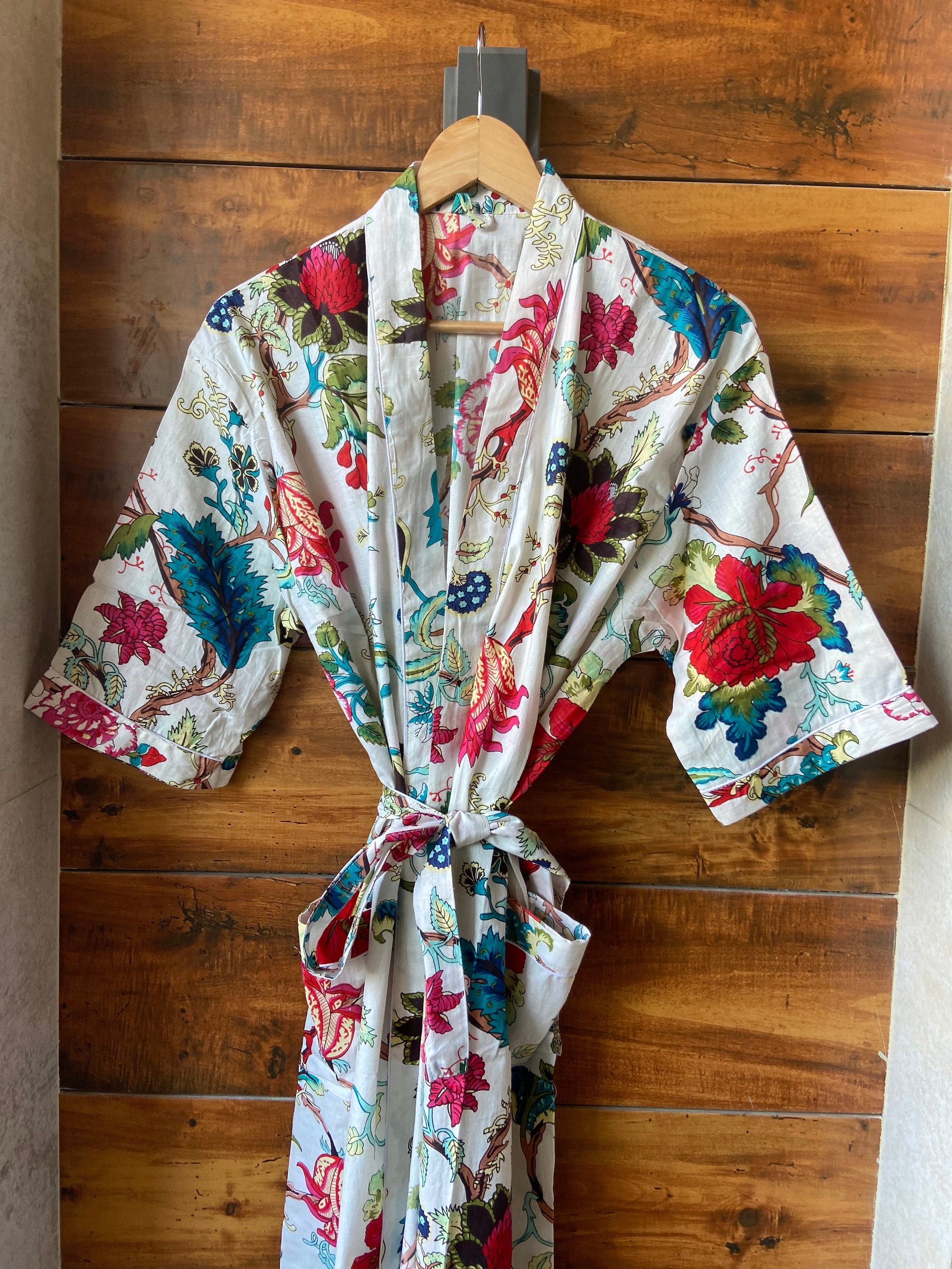 Personalized Long Unisex Kimono Robes Cotton Summer Women & Etsy UK