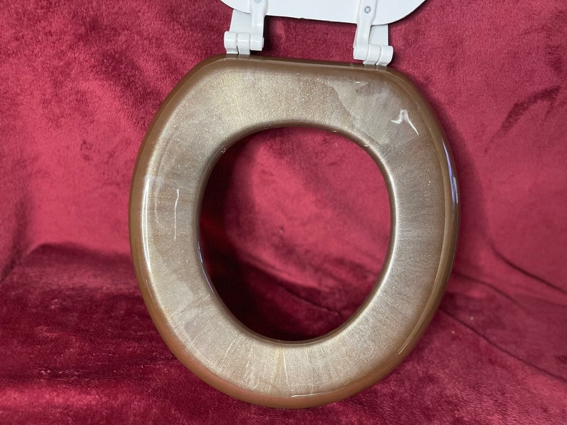 Round Abstract Epoxy Resin Toilet Seat Etsy UK