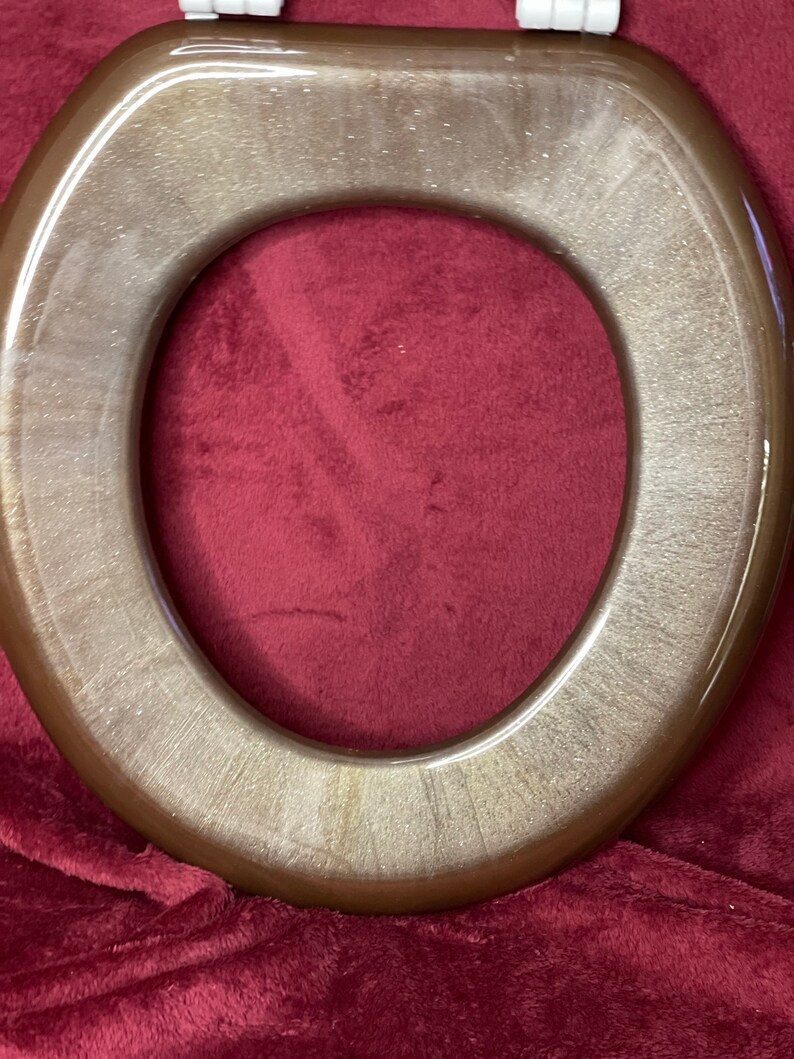 Round Abstract Epoxy Resin Toilet Seat Etsy UK