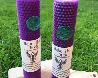 Natural Beeswax Spell Candle: For connecting to spirit animal and universal energy. Choose your own spell