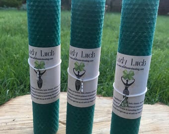 Lady Luck Bienenwachs Zauberkerze: Erfolg, Fülle, Glücksritual Wohndekoration