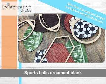 Ornament Blanks - Sport Ball Ornaments
