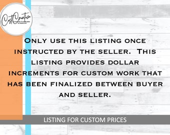 Price Increments Custom Listing