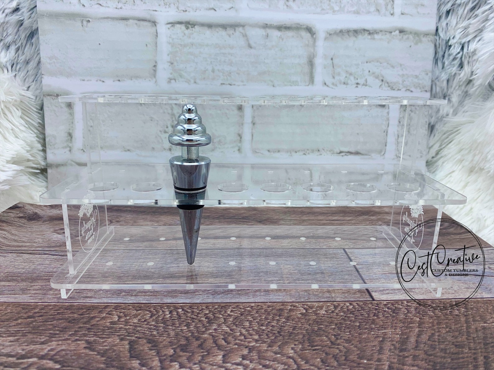 Wine Bottle Stopper Display Stand Etsy