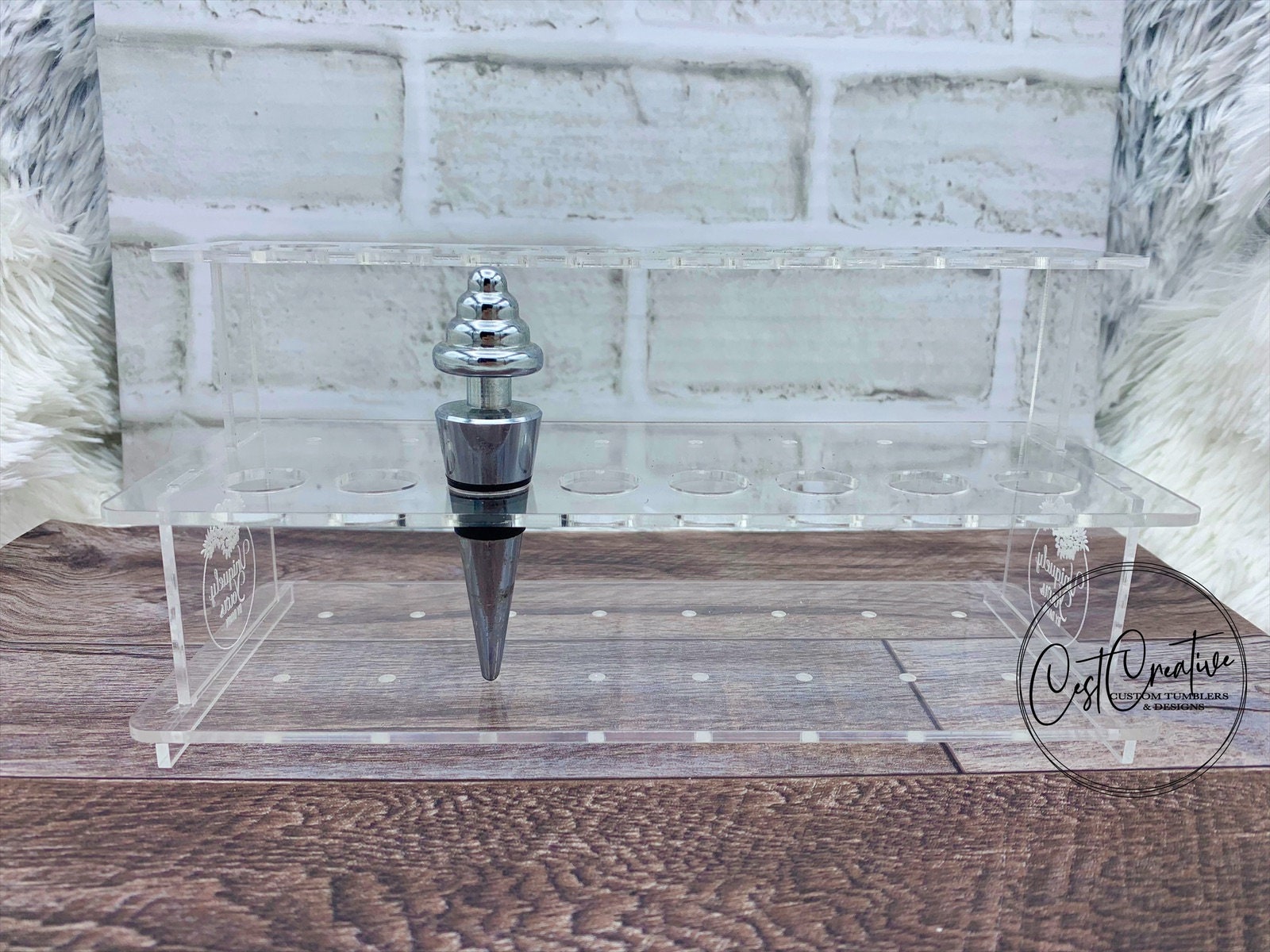 Wine Bottle Stopper Display Stand Etsy