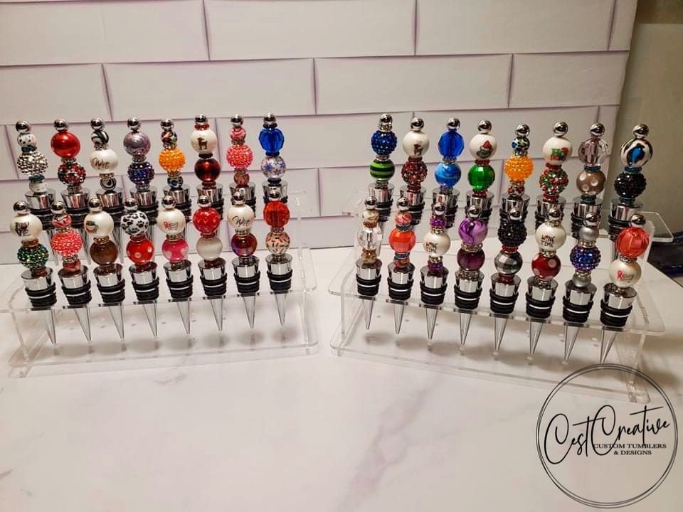 Wine Bottle Stopper Display Stand Etsy