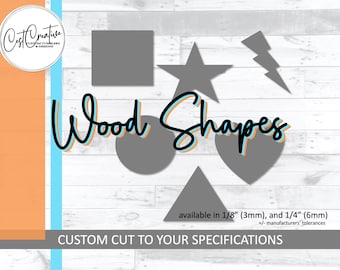 Laser Cut Wood Shapes