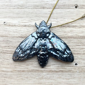 Handmade Ceramic Moth, Gator, keychain, magnet, ornament