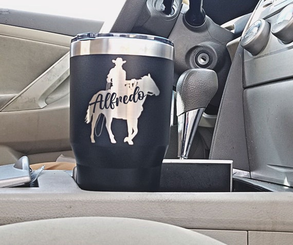 30 Oz Tumbler Horses Cowboy Cowgirl Laser Engraved Personalized Customized  -  Denmark