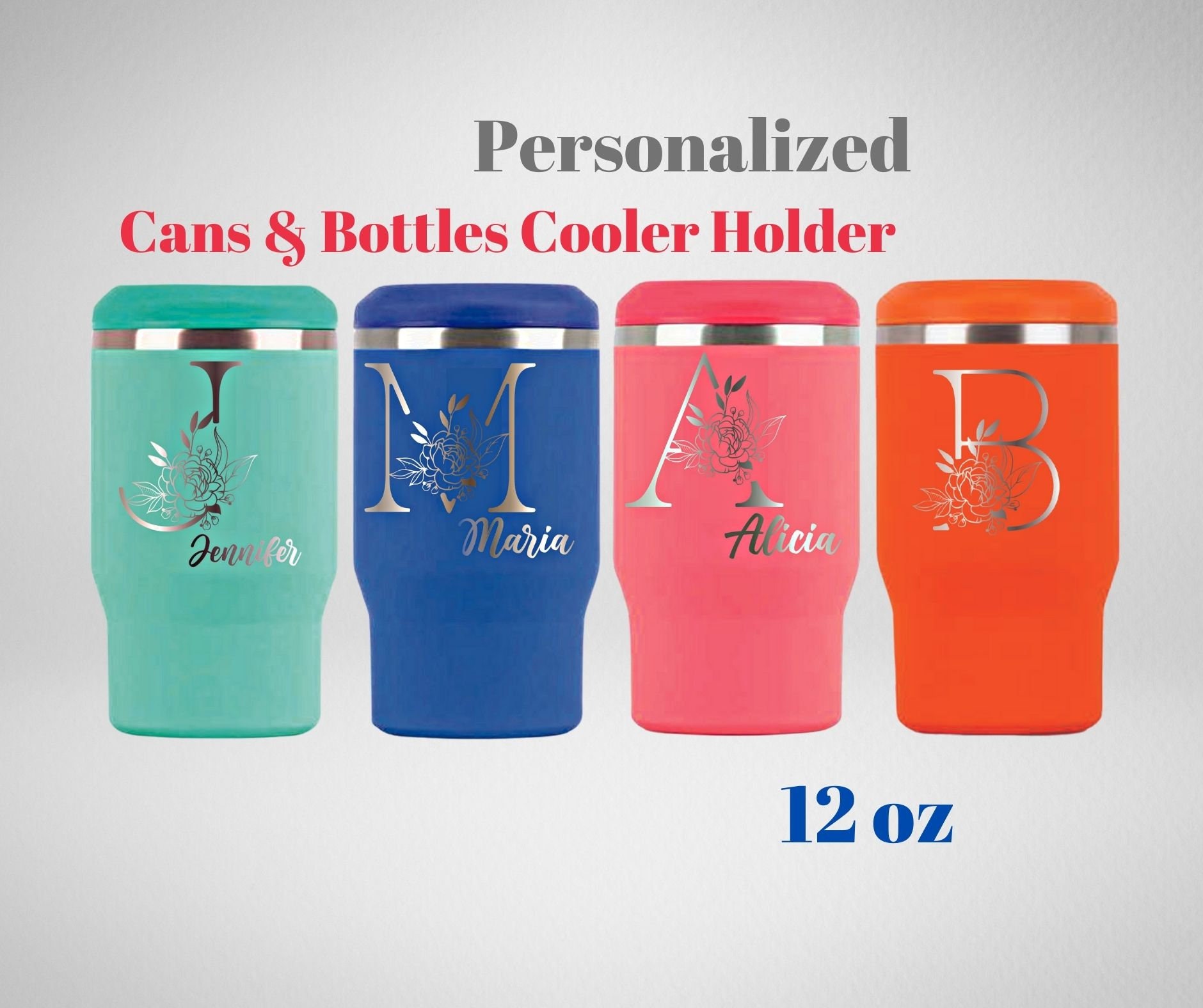 Promo Personalized Beverage Holder for Can / Bottle w Logo Laser