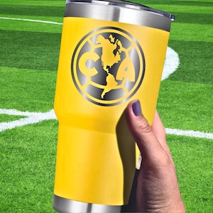 30 oz Club America Tumbler Vaso Termico Stainless Steel Laser Engraved Personalizado
