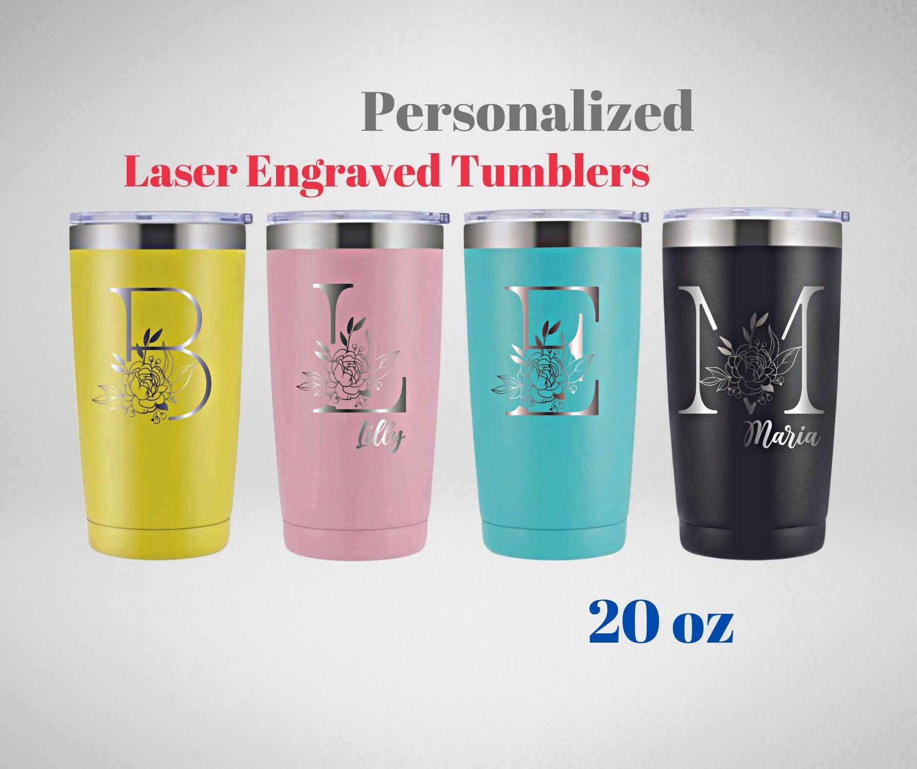 Fathers Day Custom Laser Engraved 20 oz Tumbler – Brightland Leather Company