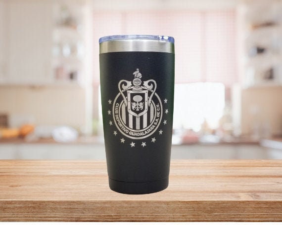 Chivas Rayadas Laser Engraved Tumbler Vaso Termo Grabado 