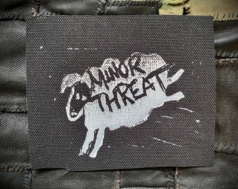 Minor Threat Linocut Patch