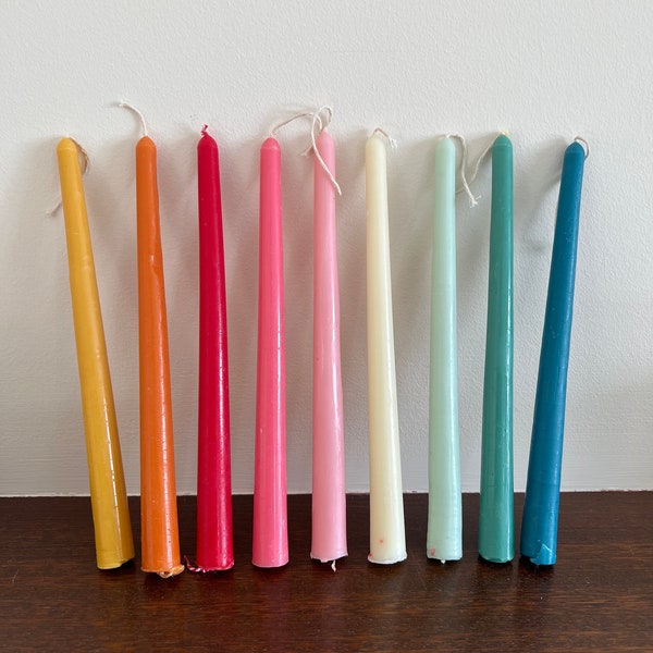Tapered Beeswax Dinner Candle / Candlestick (set of 3)