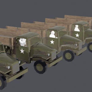 WWII US Red Ball Express Beifahrer - 5 Figuren Set