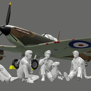 WWII RAF - The Few - Waiting for the Next Sortie - Set van 5 figuren