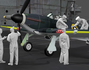 WWII Royal Navy - Fleet Air Arm - Set 1 - Version 2 - 5 Figure Set