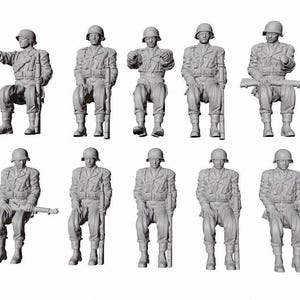 WWII US Army Troop Carrier/Truck - 10 Figure Set