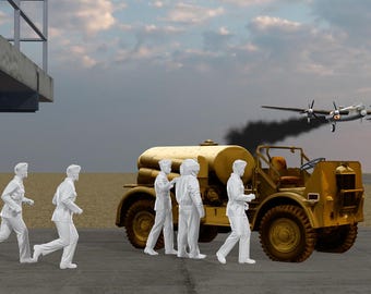 WWII RAF - Control Tower - Set 3 - 5 Figure Set
