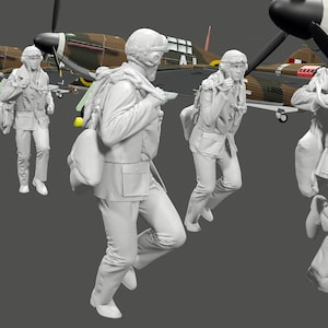 WWII RAF - The Few - Scramble! - 5 Figure Set