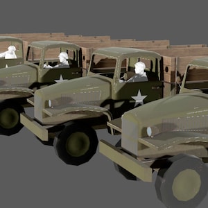 Pilotes Red Ball Express américains de la Seconde Guerre mondiale - Ensemble de 5 figurines