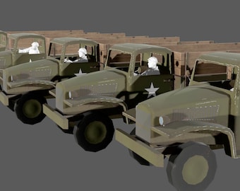 WWII US Red Ball Express Drivers - 5 Figure Set