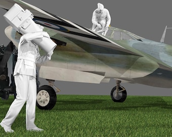 WWII  RAF Ground Crew - PR Mosquito  - 5 Figure Set