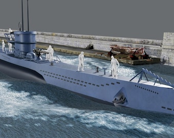 WWII Kriegsmarine - U-Boat Back to Sea - 10 Figure Set